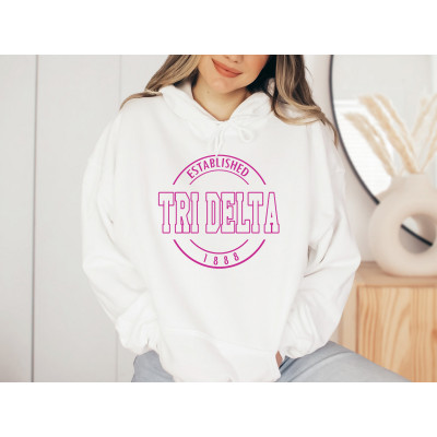 Tri delta outlet corded sweatshirt