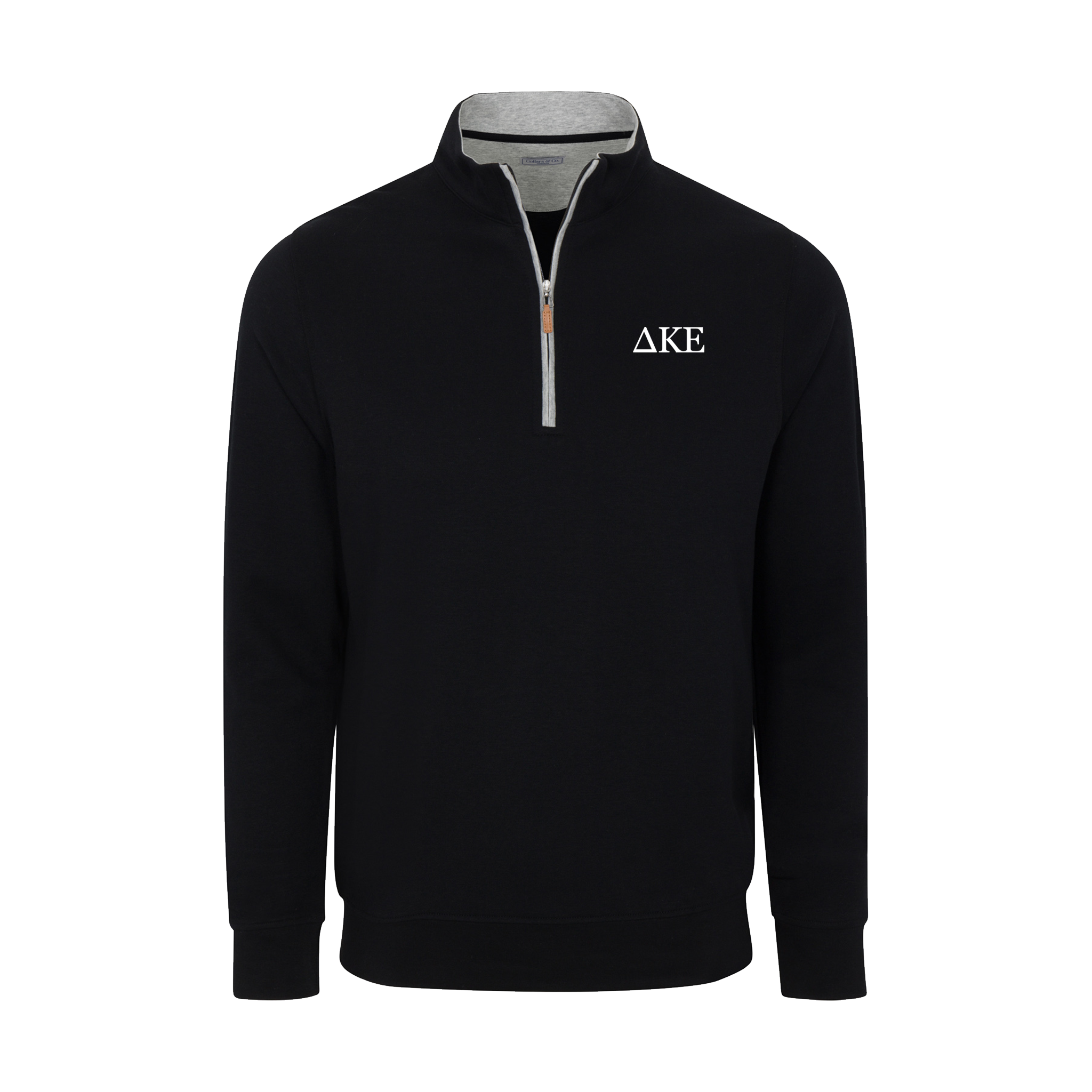 Shop DKE Black Heather Cloud Cotton Quarter Zip Pullover