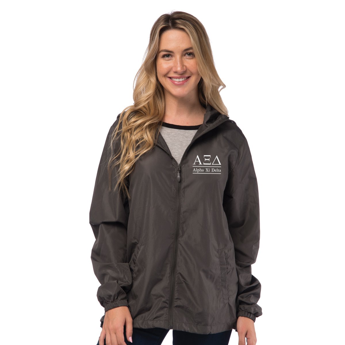 Shop Alpha Xi Delta Lightweight Windbreaker Jacket